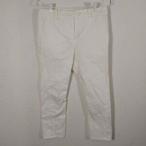 Patrizia Pepe Women Casual Split-Hem capri Pants Size 40 Made In Italy